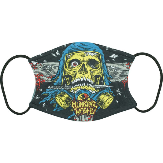Municipal Waste Schaller Skull Sublimated Face Mask Front