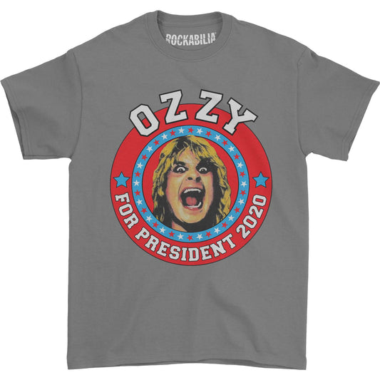 Ozzy Osbourne Ozzy For President 2020 Grey Tee (Rockabilia Exclusive) T-shirt Front