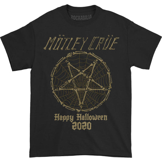Motley Crue Glow-In-The-Dark Happy Halloween 2020 Pentagram (Rockabilia Exclusive) T-shirt Front