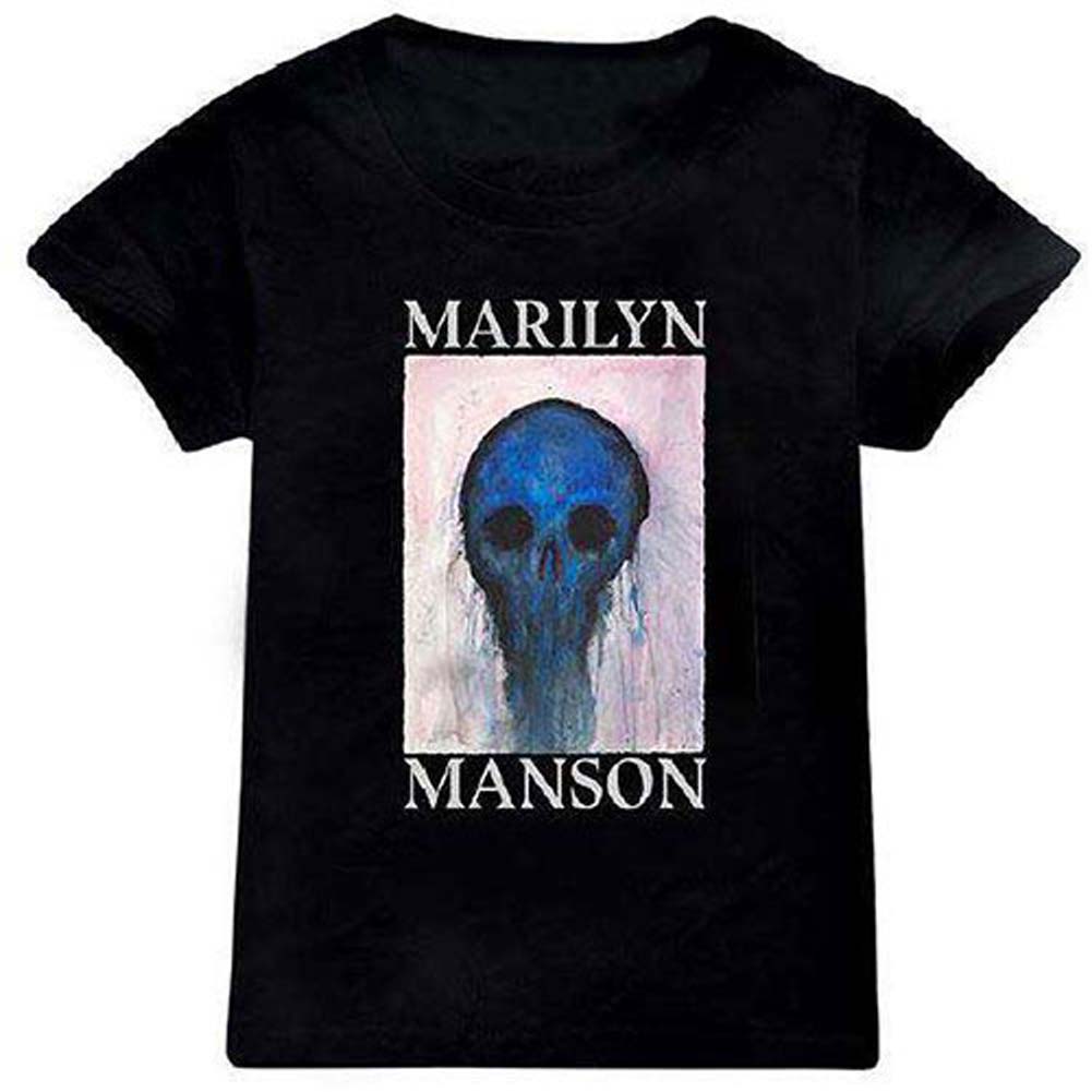Marilyn Manson Halloween Painted Hollywood Kids Tee Childrens T-shirt Front
