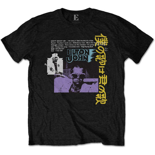 Elton John Japanese Single Slim Fit T-shirt Front