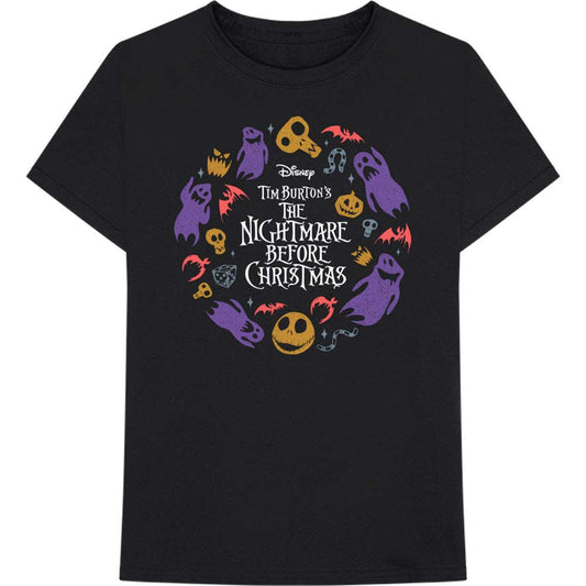 Nightmare Before Christmas Character Flight Slim Fit T-shirt Front