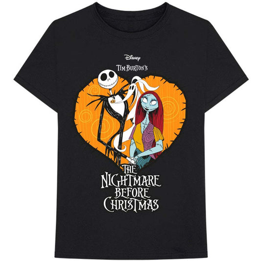Nightmare Before Christmas Heart Slim Fit T-shirt Front
