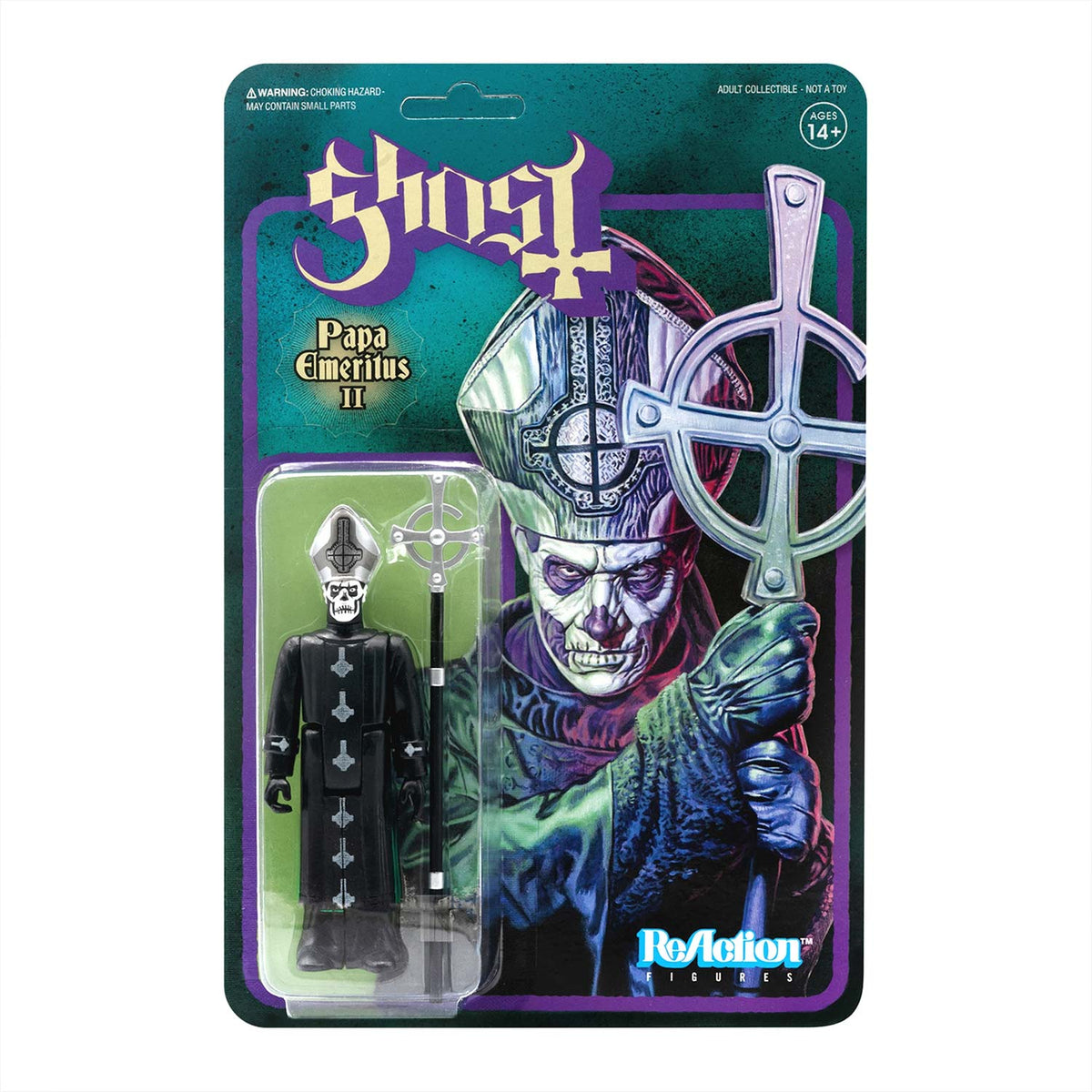 Ghost Super7 Papa Emeritus II 3.75" ReAction Figure Action Figure Front