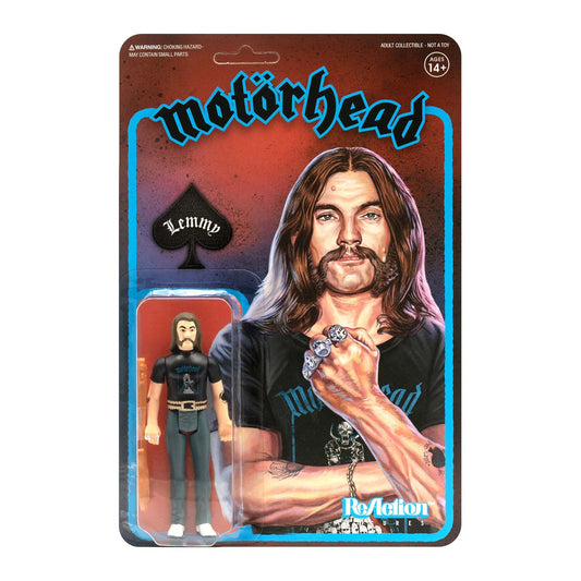 Motorhead Super7 Lemmy (Skull Pile Shirt) 3.75" ReAction Figure Action Figure Front