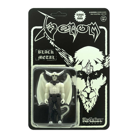 Venom Super7 Black Metal (Glows In The Dark) 3.75" ReAction Figure Action Figure Front