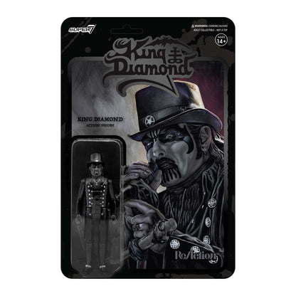 King Diamond Super7 Top Hat Black-On-Black Metal 3.75" ReAction Figure Action Figure Front