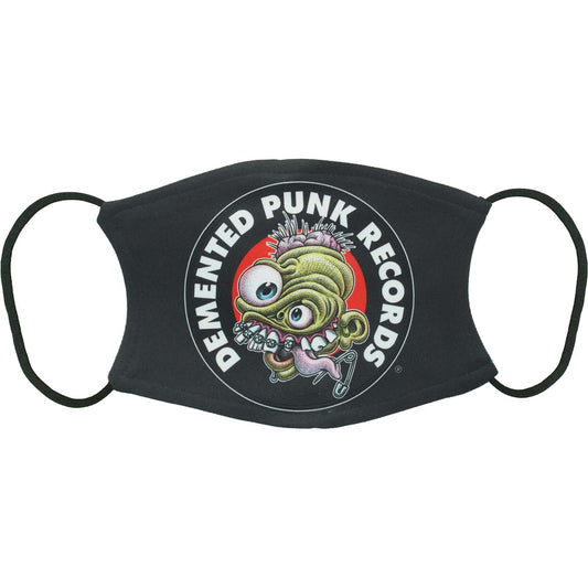 Demented Punk Records Face Mask Front