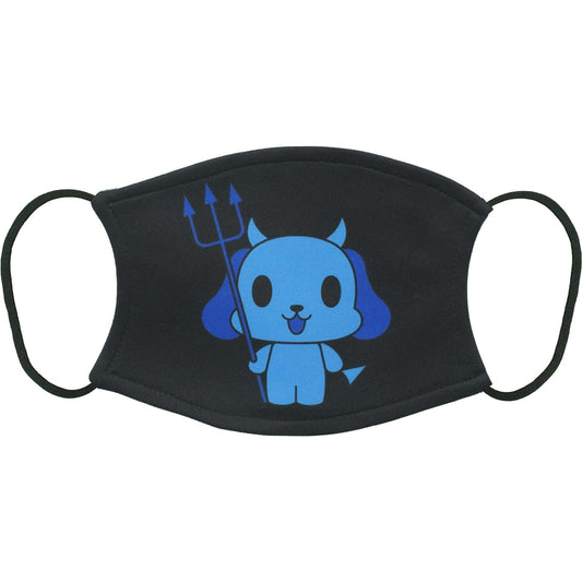 Osaka Popstar Blue Devil Dog Face Mask Front