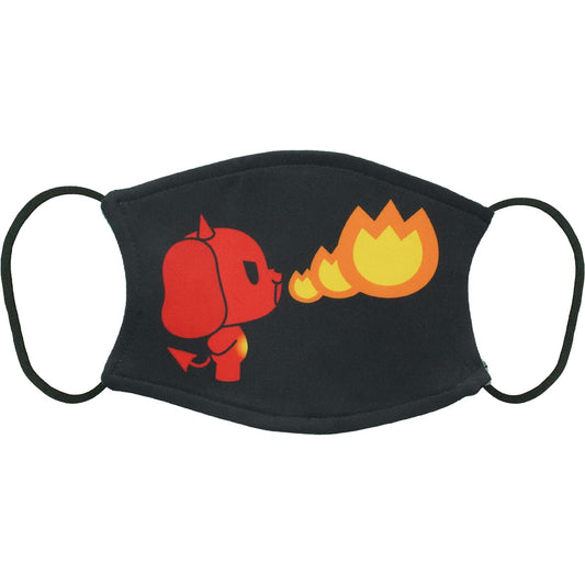 Osaka Popstar Devil Dog Fire Face Mask Front