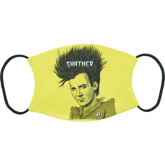 Demented Punk William Shatner Garbageman Face Mask Front