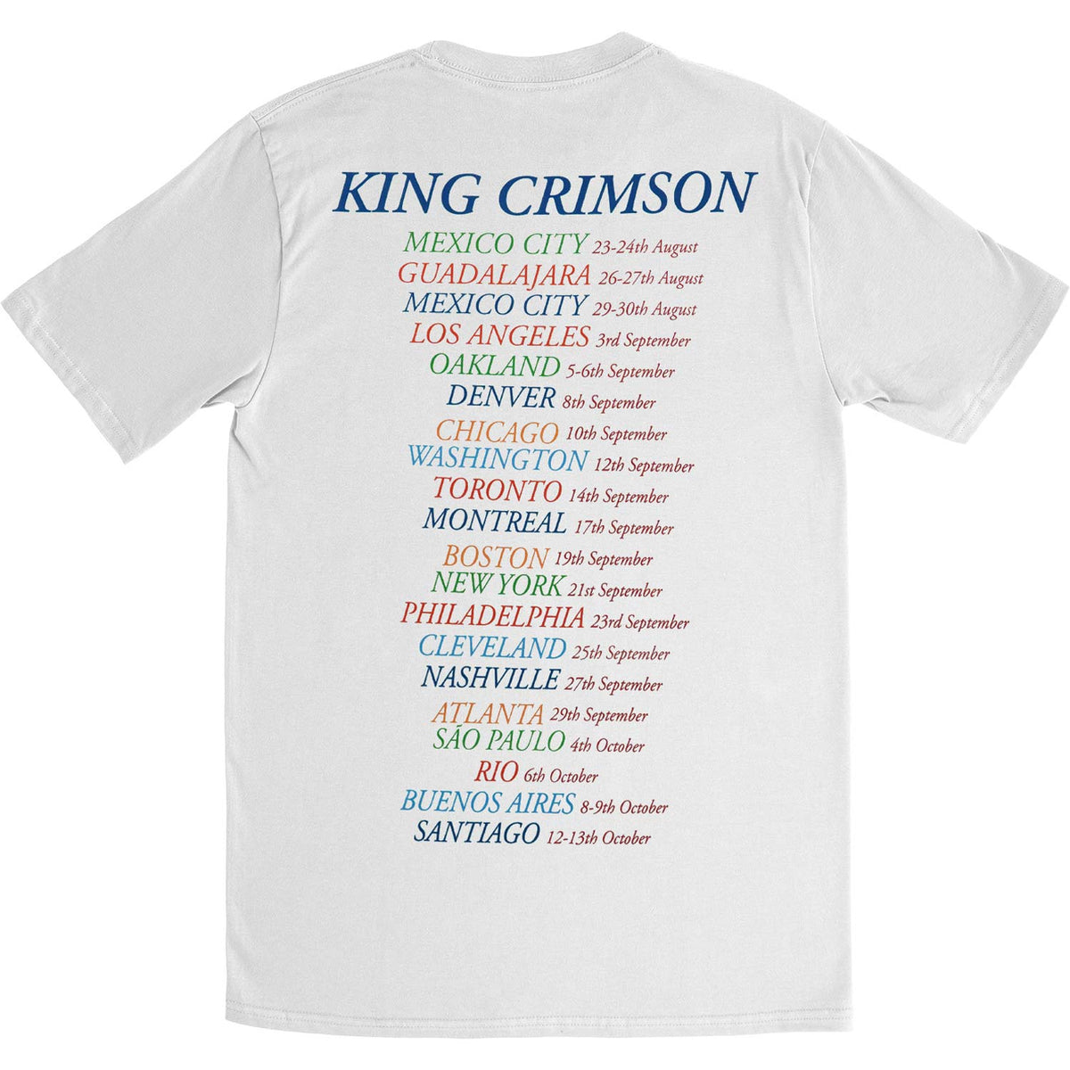 King Crimson 2019 US Tour - Lizard Slim Fit T-shirt Back