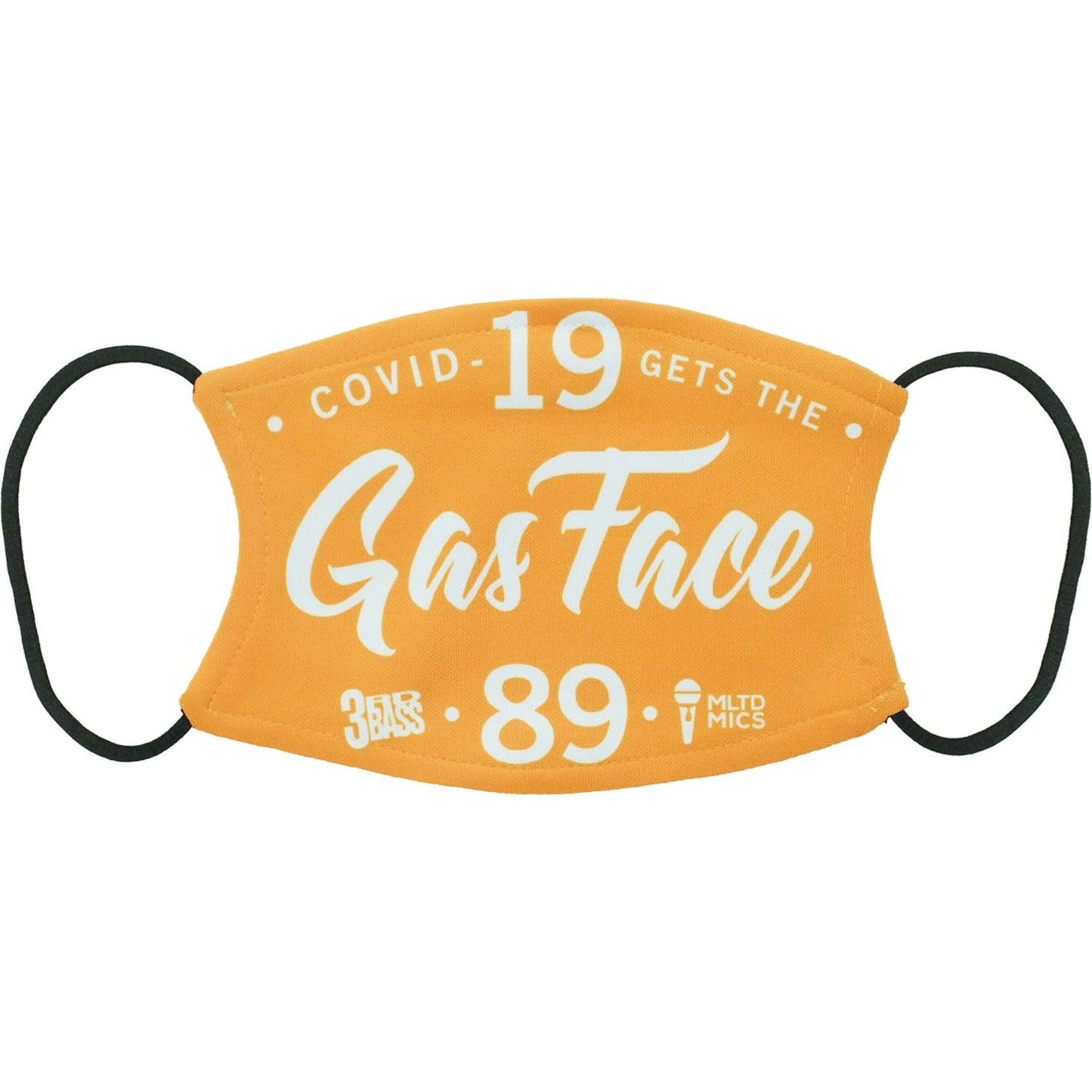 3rd Bass Covid 19 Gets Gas Face Orange Face Mask Front