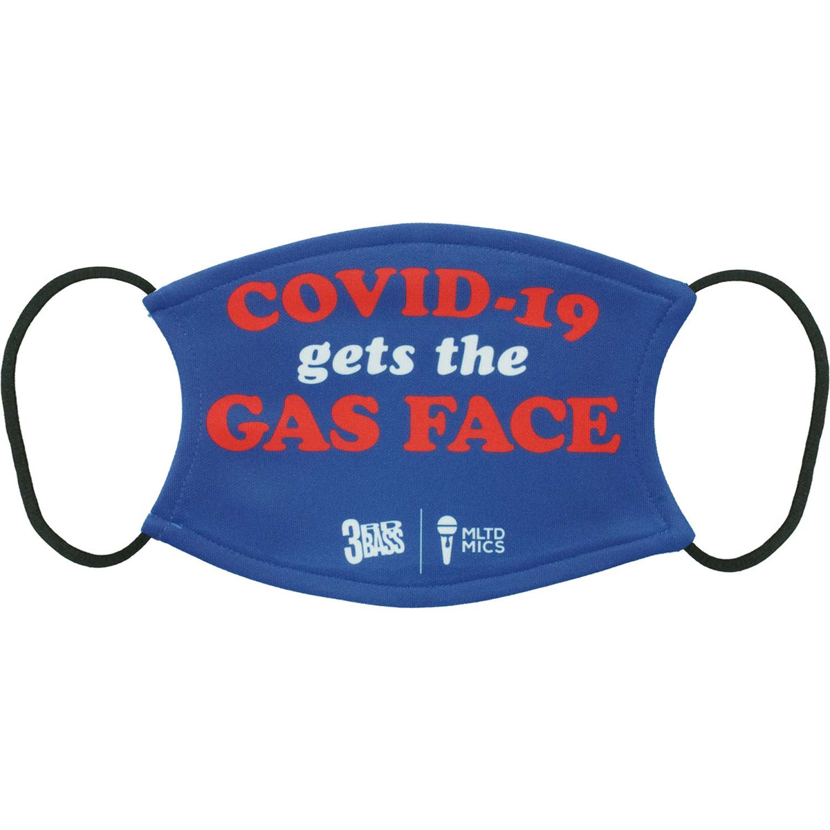 3rd Bass Covid 19 Gets Gas Face Blue Face Mask Front