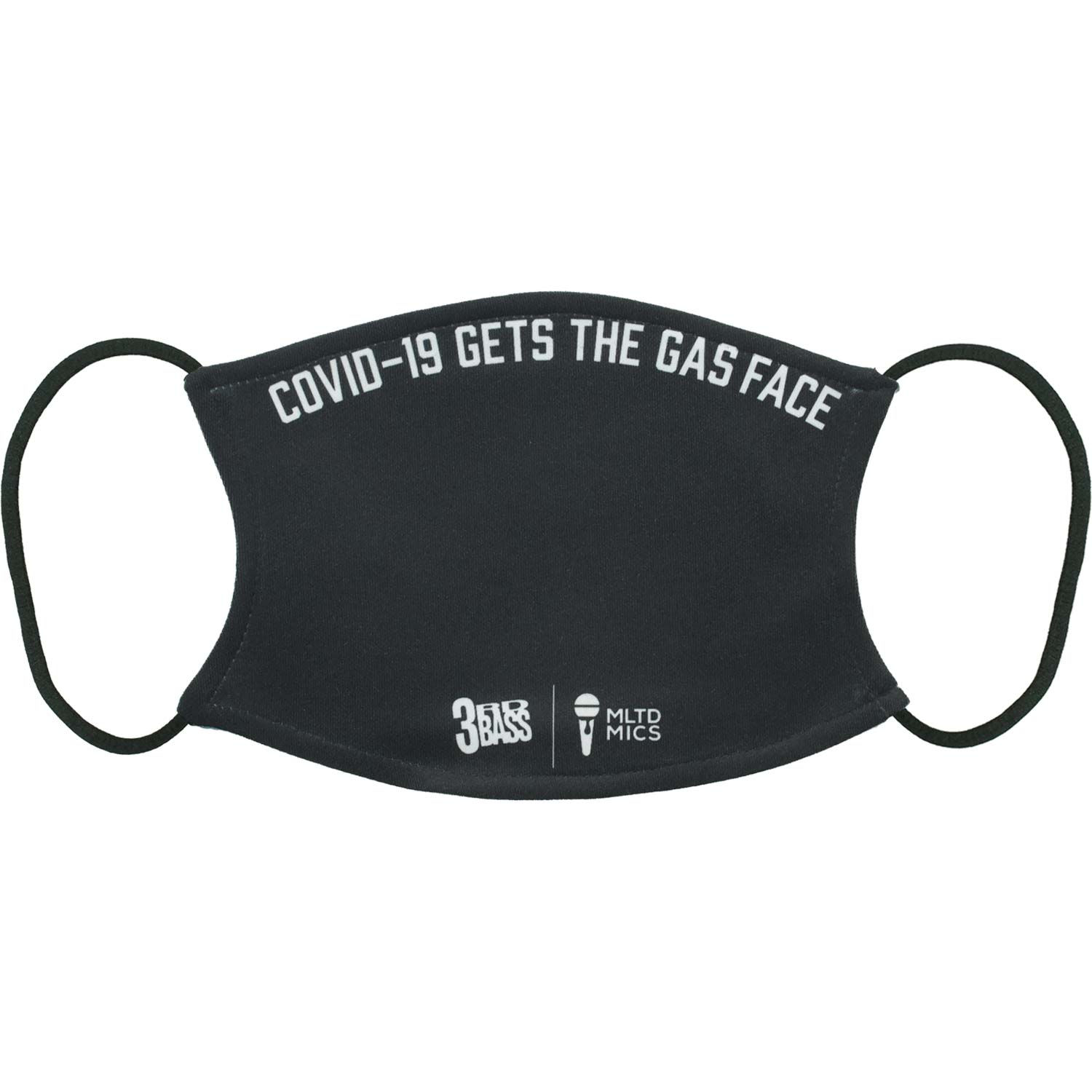 3rd Bass Covid 19 Gets Gas Face Black Face Mask Front