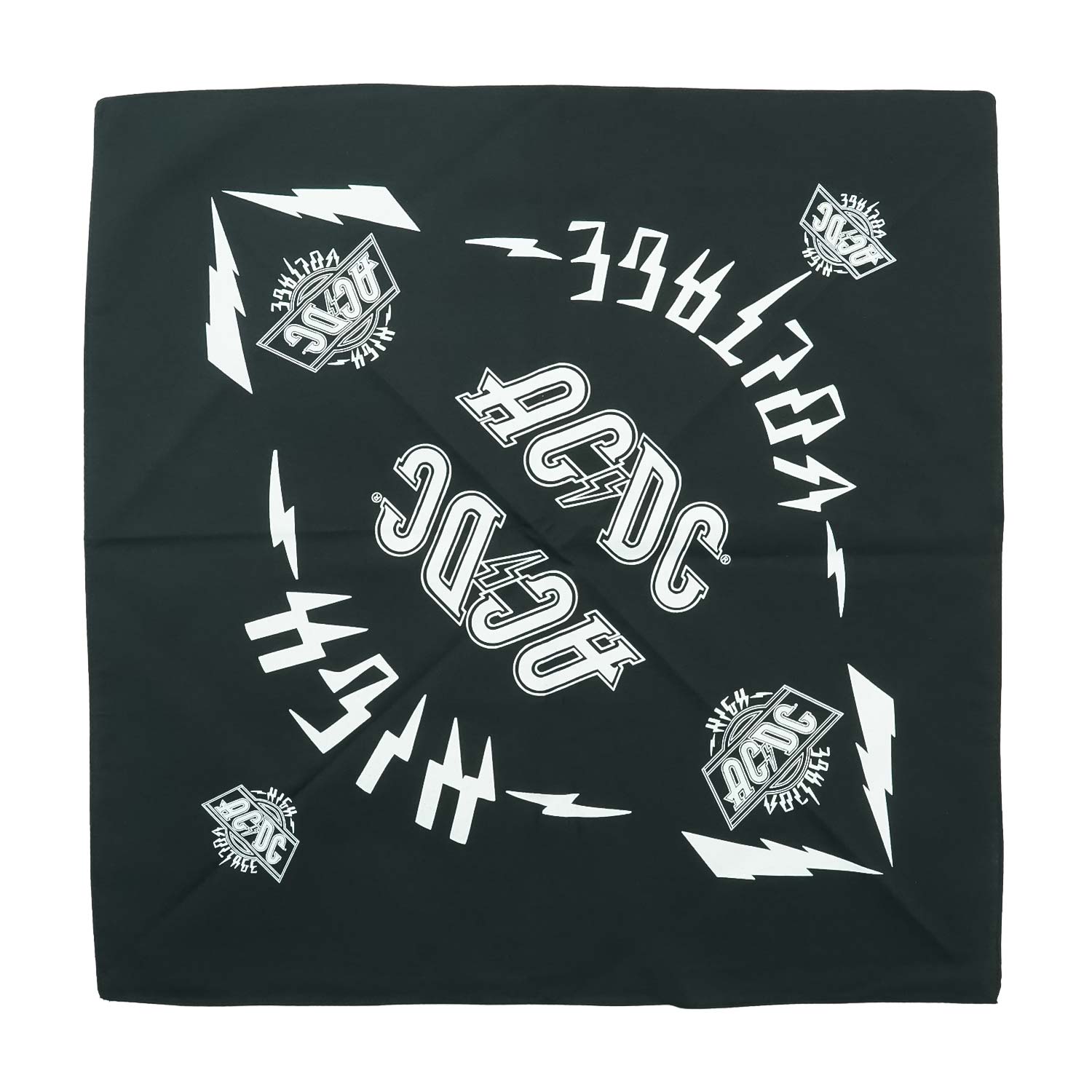 AC/DC High Voltage Bandana Front