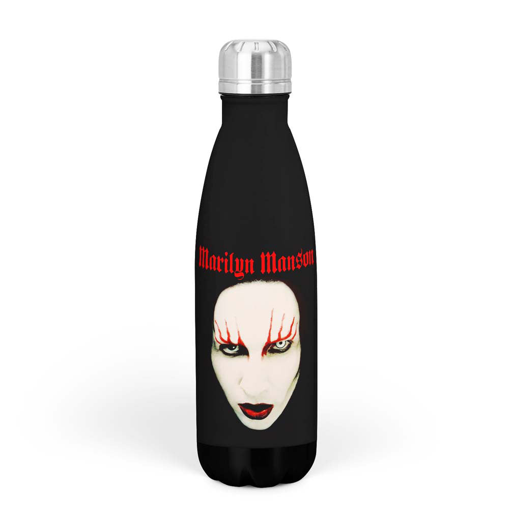 Marilyn Manson Red Lips Bottle Water Bottle Front