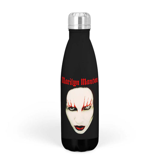 Marilyn Manson Red Lips Bottle Water Bottle Front