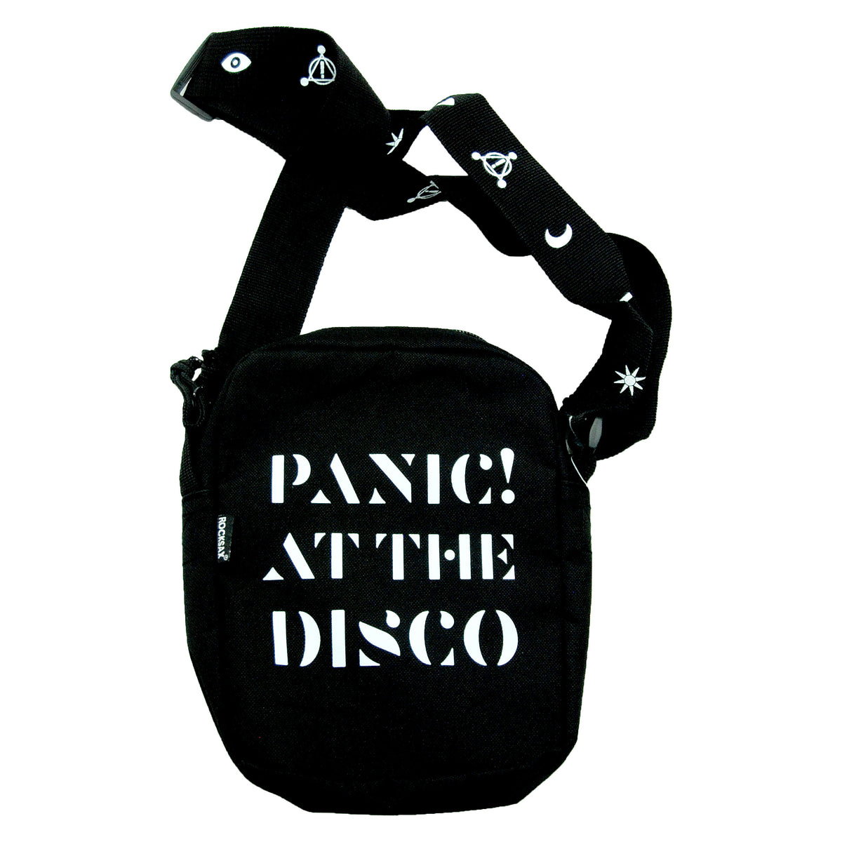 Panic! At The Disco Death Of A Bachelor Crossbody Bag Backpack Front