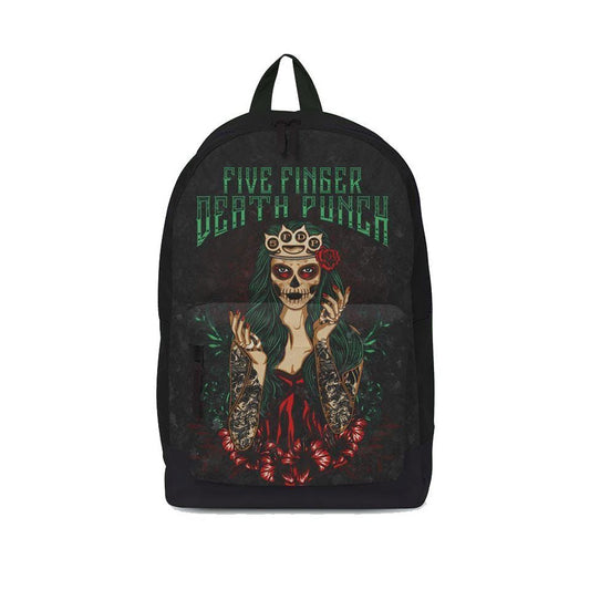 Five Finger Death Punch Day of the Dead Backpack Front