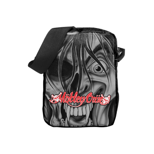 Motley Crue Dr Feelgood Face Crossbody Bag Backpack Front