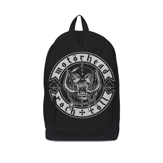 Motorhead Rock N Roll Classic Rucksack Backpack Front
