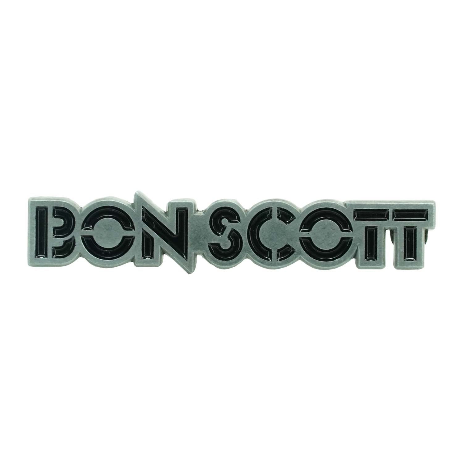 Bon Scott Logo Pewter Pin Badge