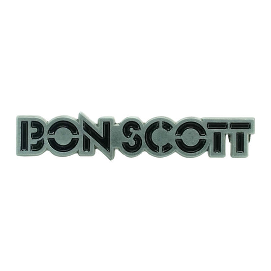 Bon Scott Logo Pewter Pin Badge