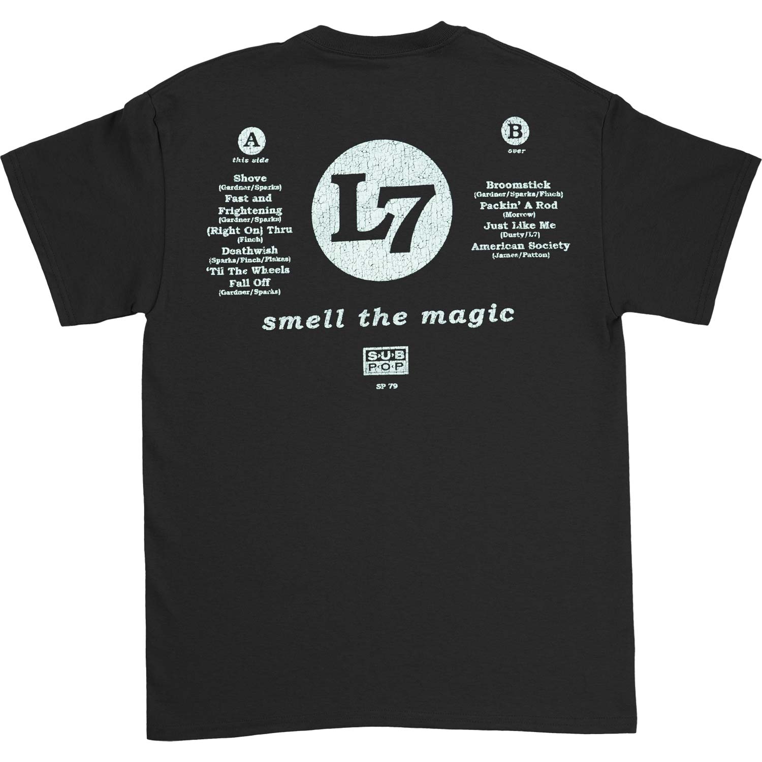 Official L7 Smell the Magic Vintage Album Tee T-shirt | Rockabilia
