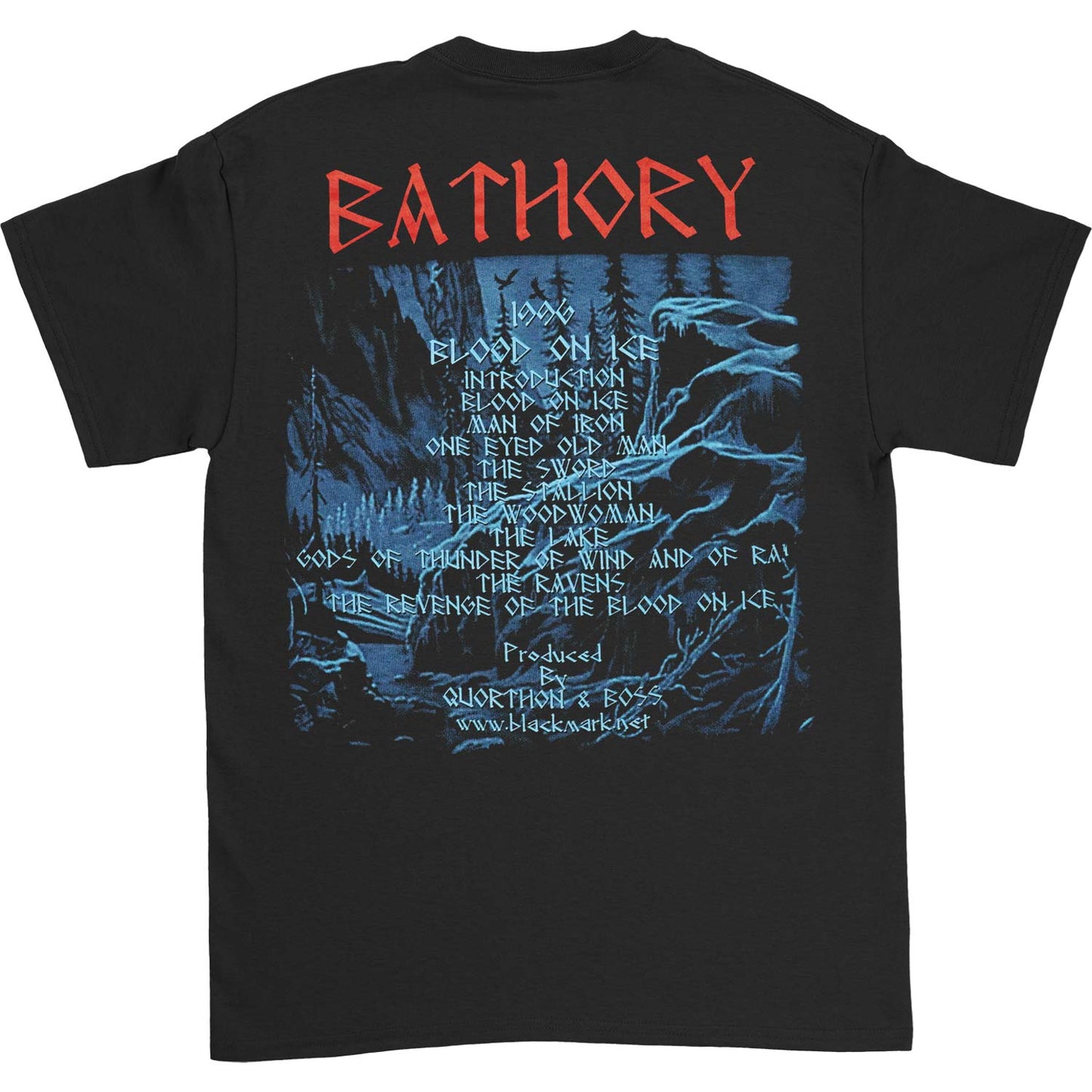 Bathory Blood on Ice T-shirt Back