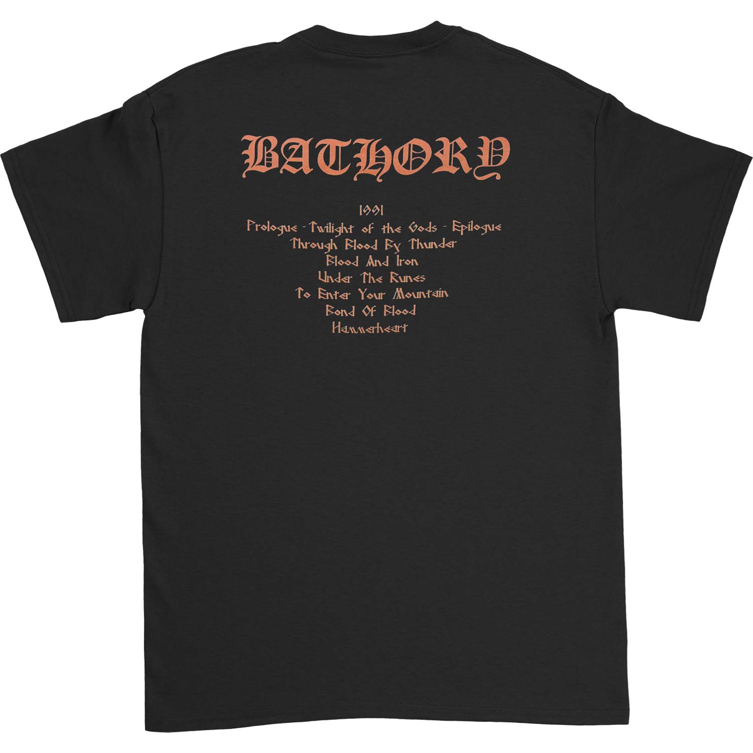 Bathory Twilight T-shirt Back