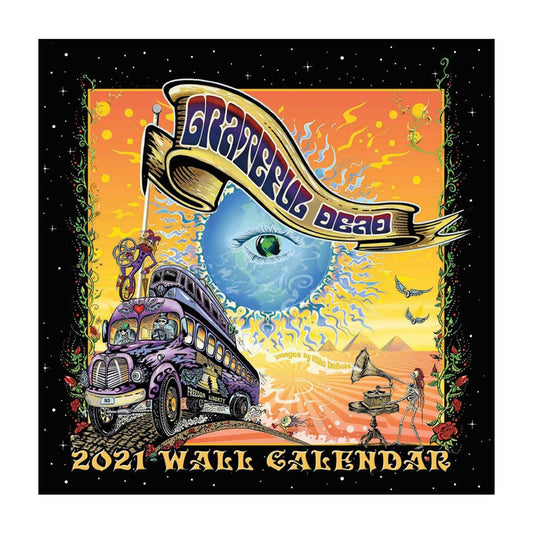 Grateful Dead 2021 Wall Calendar (Images By Mike DuBois) Calendar Front
