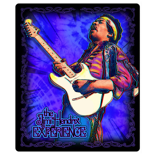 Jimi Hendrix Concert Plush Blanket Front