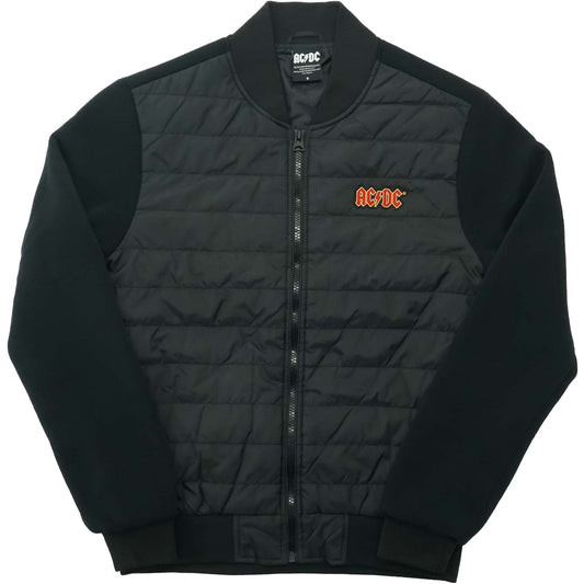 AC/DC Logo Unisex Quilted Jacket Jacket Front