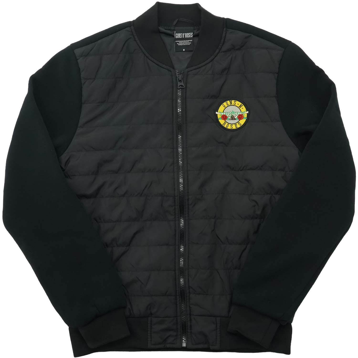 Guns N Roses Classic Logo Unisex Quilted Jacket Jacket Front