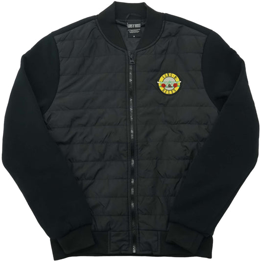 Guns N Roses Classic Logo Unisex Quilted Jacket Jacket Front