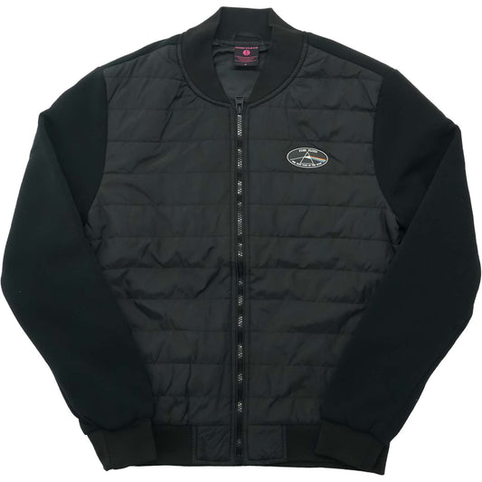Pink Floyd Dark Side of the Moon Oval Unisex Quilted Jacket Jacket Front