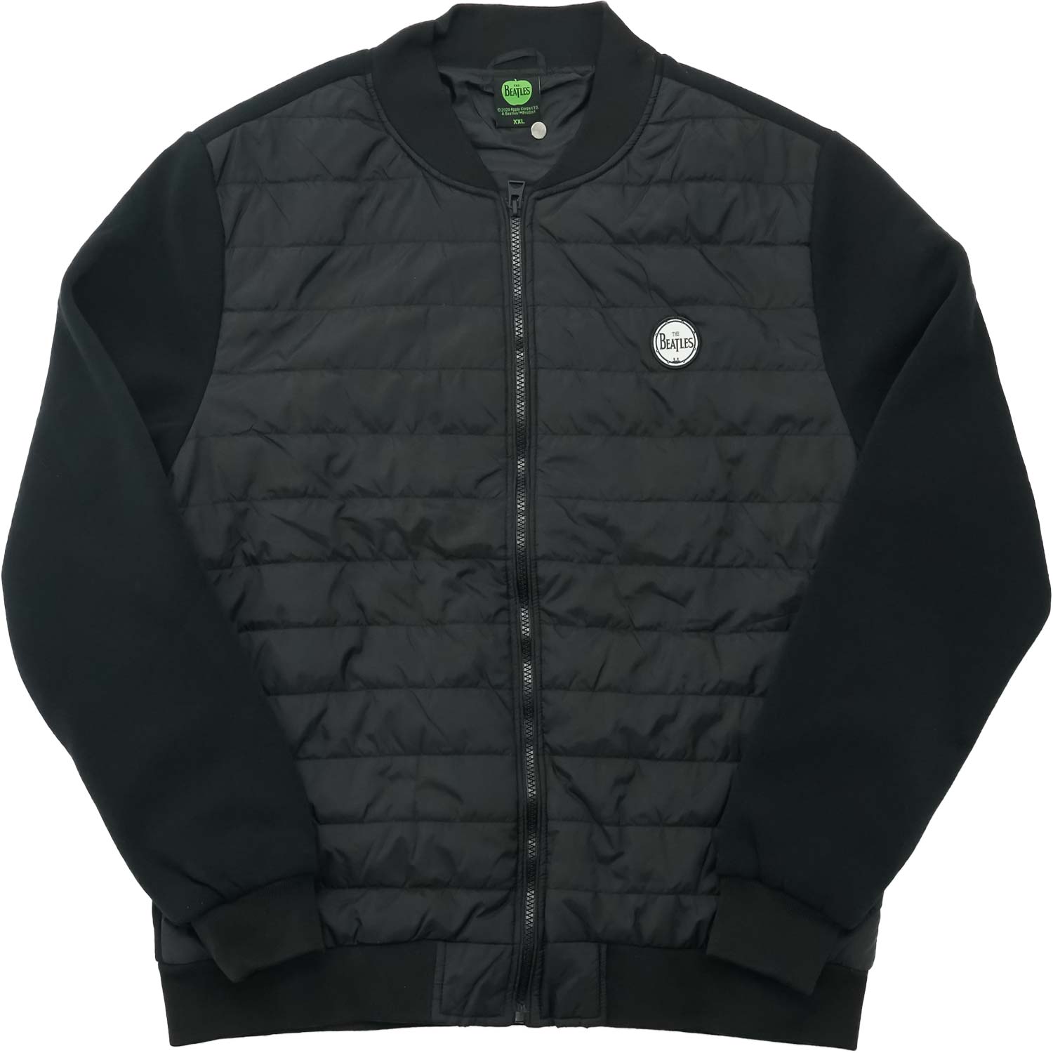Beatles Drum Logo Unisex Quilted Jacket Jacket Front
