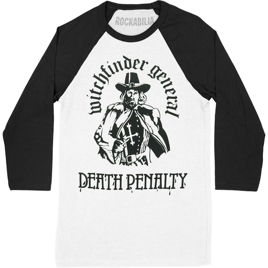 Witchfinder General (Band) Matthew Hopkins Raglan Baseball Jersey Front