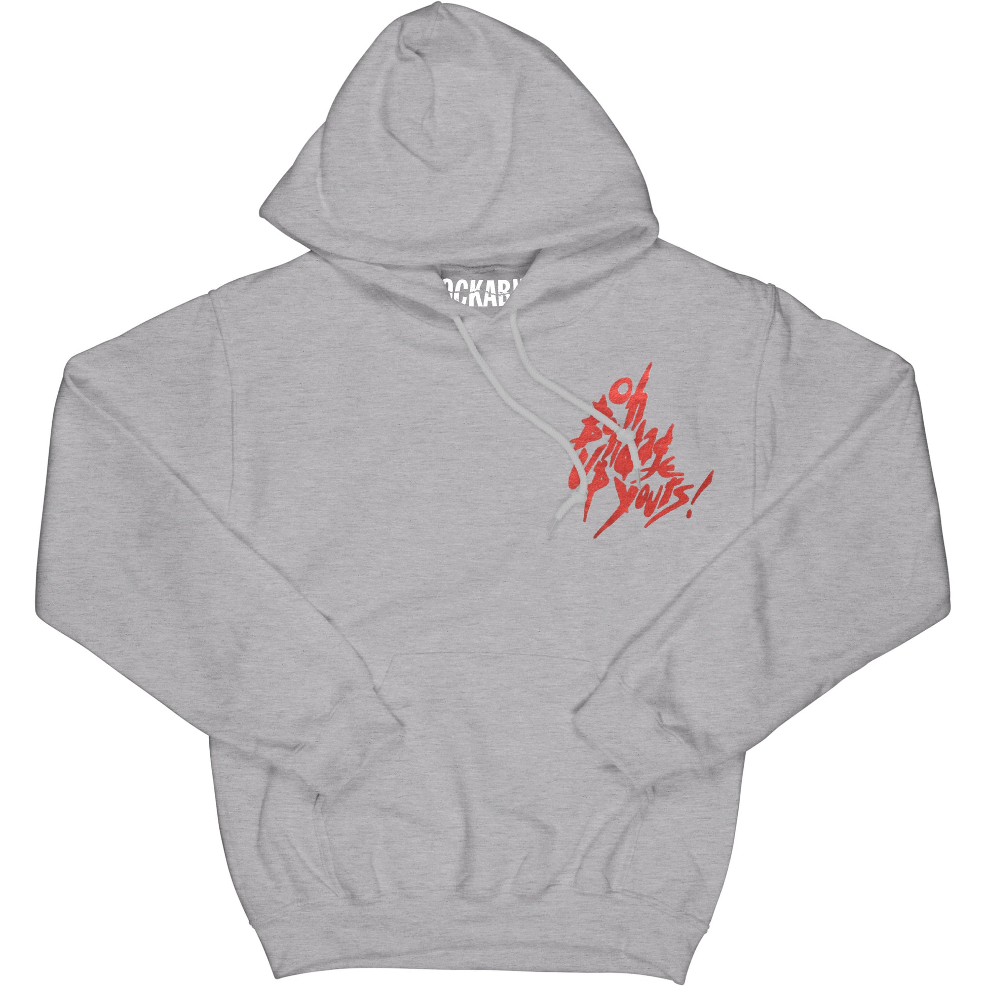X-Ray Spex Bondage Grey Hooded Sweatshirt Front