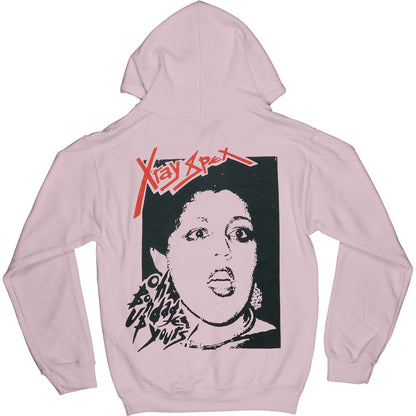 X-Ray Spex Bondage Pink Hooded Sweatshirt Back