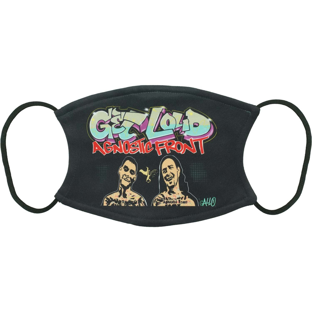 Agnostic Front Graffiti Hardcore Get Loud Face Mask Front
