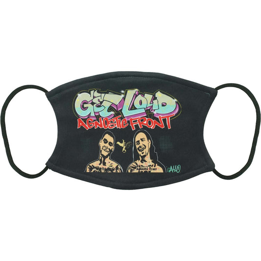 Agnostic Front Graffiti Hardcore Get Loud Face Mask Front