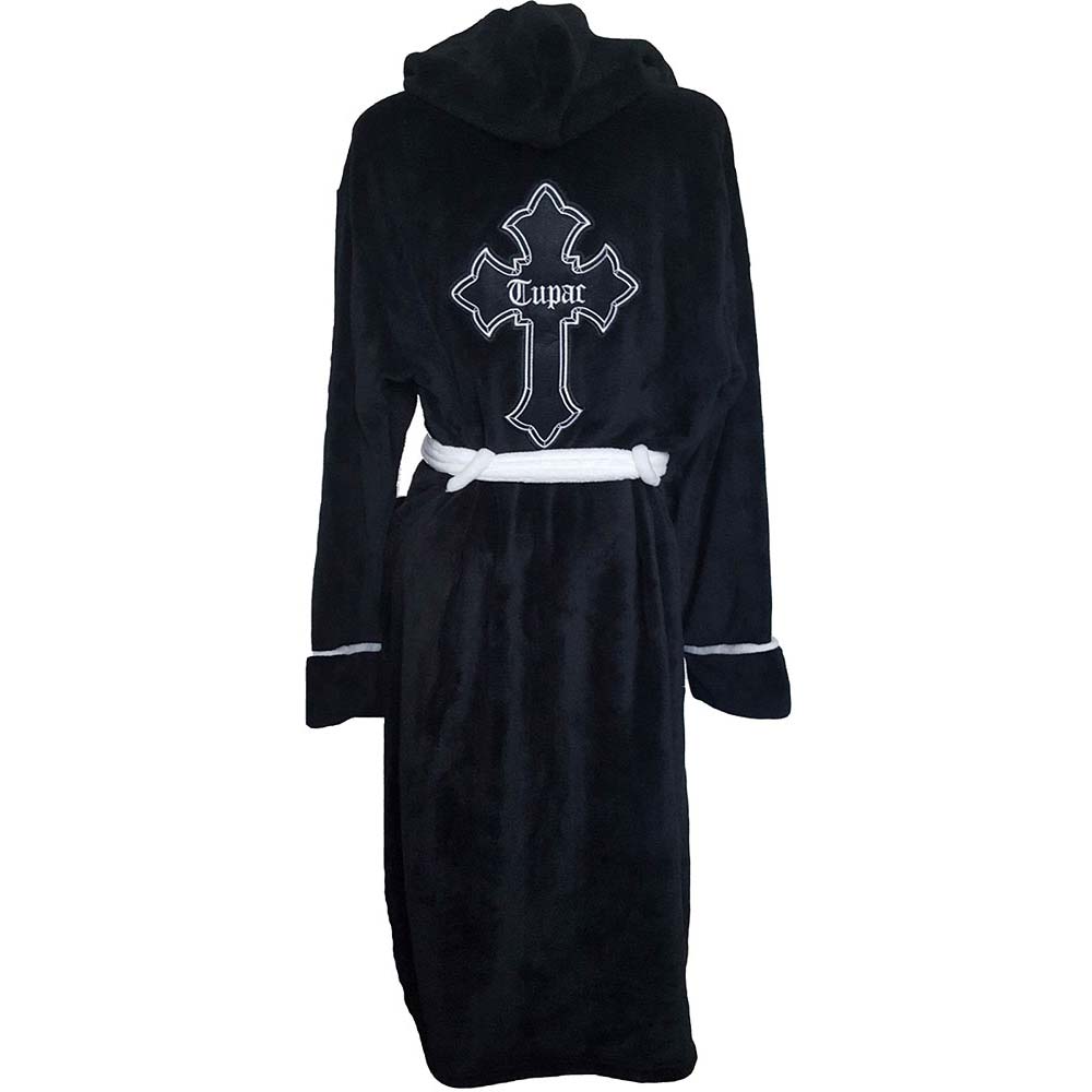 Tupac Cross Bath Robe Back