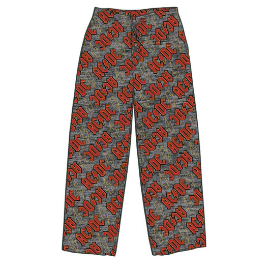 AC/DC Lightning Slant Lounge Pants Lounge Pants Front