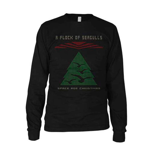 A Flock Of Seagulls Ugly Xmas Long Sleeve Long Sleeve Front