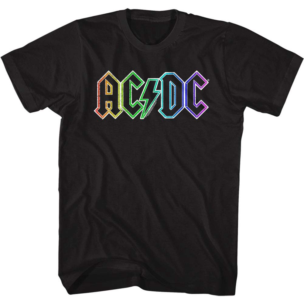AC/DC Rainbow Logo T-shirt Front