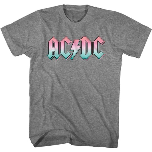 AC/DC Pastel Gradient Logo T-shirt Front