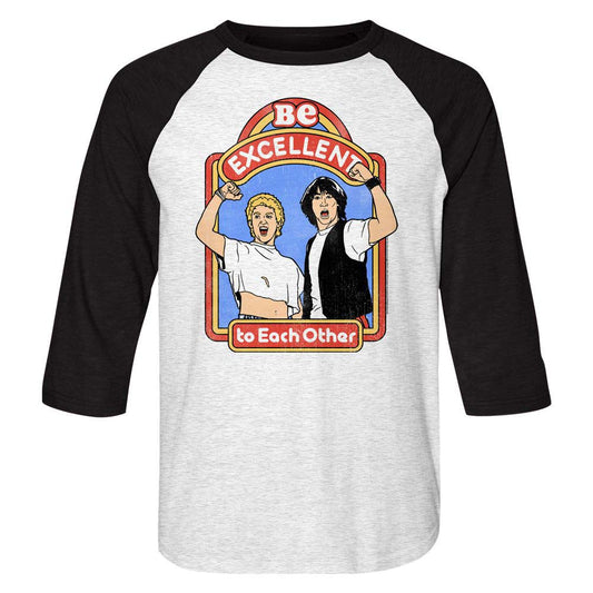 Bill And Teds Excellent Adventure Excellent Storybook Baseball Jersey Front