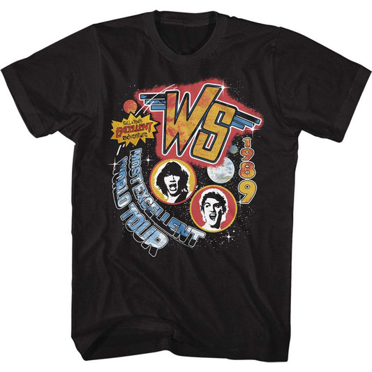 Bill And Teds Excellent Adventure Worldtour T-shirt Front